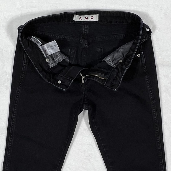 AMO "Kate"distressed black jeans - Picture 7 of 11